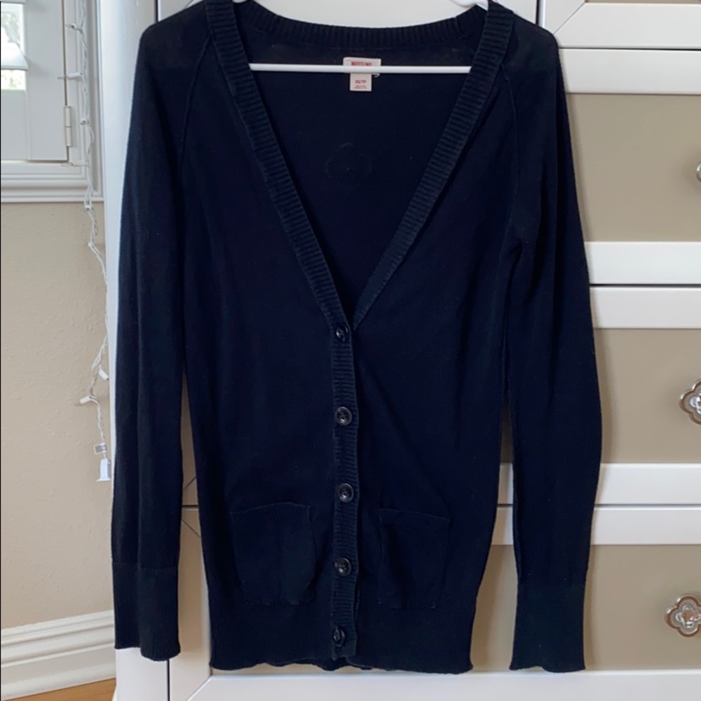Long Black Cardigan